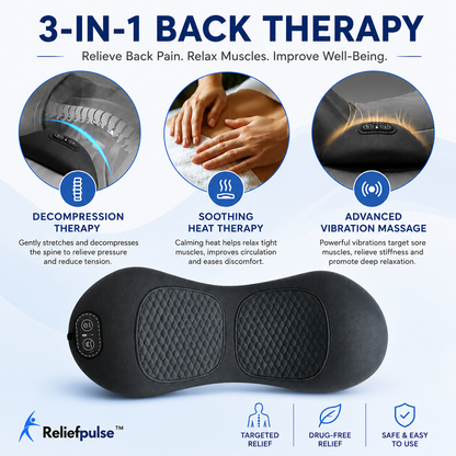 ReliefPulse™ | 3-in-1 Back Pain Relief Massager